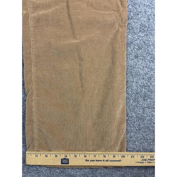 Self Contrast Pants Womens Medium Brown Corduroy Wide Leg High Rise Made USA - Picture 6 of 8